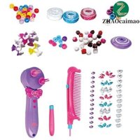 ZHAOcaimao Máy bện tóc ZHAOCAIMAO dành cho bé gái Đồ chơi làm tóc chạy bằng pin Dreadlocks