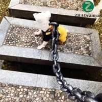 Zhaocaimao Mô Phỏng Dây Xích Chó Nhựa Vui Nhộn Chó Con