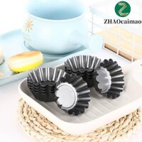Zhaocaimao Tart Khuôn Bánh Quy Mini Cupcake Có Thể Tái Sử Dụng 10 Chiếc Khuôn Nướng Bánh