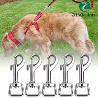 ZHAOcaimao Zhaocaimao Chó Dẫn Dây Móc Vuông Mắt Thép Không Gỉ Kích Hoạt Kẹp Thú Cưng Phụ Kiện Móc Khóa Xoay Khóa