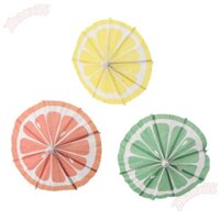 Zhaox55 3.9 "Ô Uống Nhiều Màu Sắc, Que Tre Nhiều Màu Và Ô Giấy Cocktail Picks, Tăm Mùa Hè Cầu Vồng Thủ Công Handmade Người Yêu