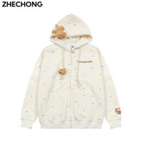 ZHECHONG Áo Khoác hoodie áo khoác nữ zip hoodie unique Thông thường fashionable INS WWY2480ILC 34Z240822