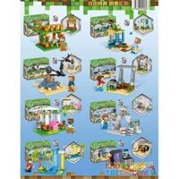 ZHEGAO QL0574 0574 KHẢO SÁT THUÊ BAO. bộ đồ chơi xếp lắp ráp ghép mô hình Minecraft CUBE WORLD Game Xây Dựng