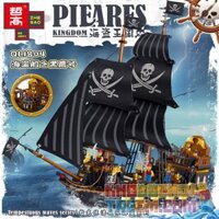 ZHEGAO QL1804 1804 982005 non Lego TÀU CƯỚP BIỂN ĐẠI BÀNG ĐEN bộ đồ chơi xếp lắp ráp ghép mô hình Pirates Of The Caribbean PIEARES KINGDOM Cướp Biển Vùng Caribe 1352 khối