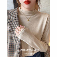 ZHELIHANGFEI Áo len cổ lọ tay dài dáng rộng 9 màu lựa chọn thời trang cho nữ