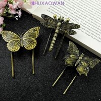 Zhixaowan Bướm Dấu Trang, Kẹp Giấy Đọc Sách Cổ Điển Kẹp, Sử Dụng Văn Phòng Đồng Tinh Tế Chuồn Chuồn Côn Trùng Đánh Dấu Trang Viết Quà Tặng