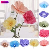 Zholingho Hoa đường cưới, Hoa anh túc ngô nhân tạo có thể tái sử dụng 40cm, Tường hoa lớn DIY khổng lồ