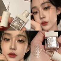 Zhuang Zhou XiaomengdieStrobe Liquid Eyeshadow Fine Shining Crystal Eye Makeup Sequins Chống thấm mồ hôi Nằm Silkworm Brightening Liquid✨0706✨