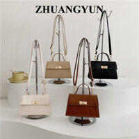 ZHUANGYUN túi xách nữ túi đeo chéo 2024NEW Giá rẻ Vintage Fashion Thiết kế độc đáo GDJ2460R2A 26Z240629