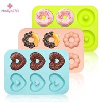 Zhuliye789  Chảo rán silicon 3 gói để nướng bánh, Chảo rán chống dính, Khuôn silicon bánh Bundtlette di sản 6 khoang để nướng bánh ngon