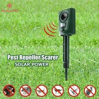 Zhuliye789  Máy đuổi chó mèo năng lượng mặt trời siêu âm Fox Pest Scarer Detrent Repeller Garden Nice
