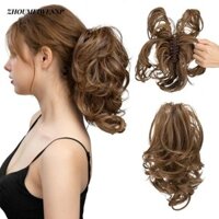 Zhumeiwensp Xộn Xộn Bun Tóc, Kẹp Tóc Nhẹ Tổng Hợp, Kẹp Thời Trang Trên Nhìn Tự Nhiên Tóc Bun Hàm Đuôi Ngựa Cô Gái