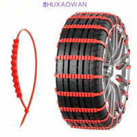 Zhuxaowan 30 Dây Xích Lốp Ô Tô, Bánh Xe Địa Hình Xấu Phụ Kiện Xe Hơi, Đỏ Chống Trơn Trượt Mùa Đông Tuyết Lốp Chống Trượt Dây Xích Ngoài Trời