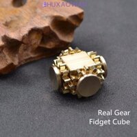 Zhuxaowan Bánh răng kim loại Fidget Spinner Giảm căng thẳng Hợp kim im lặng Con quay hồi chuyển Đồ chơi Xoay Top Gear cube Con quay hồi chuyển cơ khí