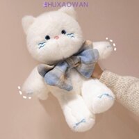 Zhuxaowan Búp bê mèo nơ lớn, Bộ sưu tập bông PP Bow Kitten Đồ chơi sang trọng, Đồ chơi gối sang trọng Phim hoạt hình mềm mại thoải mái Mèo con mũm mĩm Đồ chơi nhồi bông tiệc sinh nhật