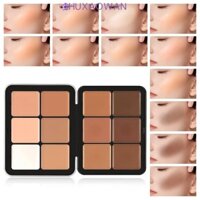 Zhuxaowan Kem Phấn má Hồng Bảng Chống Thấm Nước Thời Trang Mặt Đường Viền Bảng Matte Kem Che Khuyết Điểm Bảng Trang Điểm Mặt Sắc Tố Nữ Cheek Tint