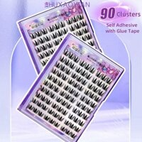 Zhuxaowan Lông Mi Giả Tự Dính, Lông Mi Giả Không Có Keo Uốn Ngọt Ngào, Thời Trang DIY Lâu Dài Mềm Mại Cá Nhân Lông Mi Giả Đảng