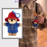 Zhuxaowan Paddington Gấu Móc Khóa, Động Vật Lông Gấu Búp Bê Túi Mặt Dây Chuyền, Đồ Chơi Nhồi Bông Mềm Ngọt Ngào Sang Trọng Kawaii Treo Đồ Trang Trí Quà Tặng