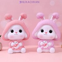Zhuxaowan Thỏ Heo Đất, Phim Hoạt Hình Chống Rơi Dung Tích Cao Lưu Trữ, Thiết Kế Thỏ Đa Năng Dễ Thương Vinyl Heo Đất Trang Trí Nhà
