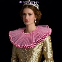 Zhuxaowan Thời Phục Hưng Cổ Giả, Vintage Có Thể Tháo Rời Cổ Shakespeare Cổ Xù, Cameo Thanh Lịch Opera Victoria Trang Phục Retro Court Aristocrat Xù Cổ Cosplay