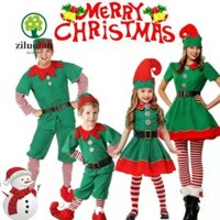 Ziluola Trang Phục Giáng Sinh Xmas Đảng Đầm Bé Trai Bé Gái Cosplay Mũ Ông Già Noel