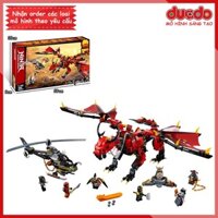 ZIMO 44003 - 60098 Lắp ghép Ninjago Rồng đỏ Firstbourne - Đồ chơi Xếp hình Mô hình Ninja 70653 LPIN 06081