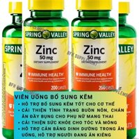 Zinc Kẽm Spring Valley 50mg 200 Viên