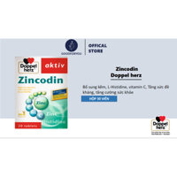 Zincodin-  Tăng Sức Đề Kháng, Kẽm, Vitamin C (Hộp 30 Viên) [Chính Hãng Đức]