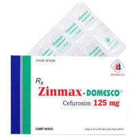 Zinmax-Domesco 125mg, điều trị nhiễm khuẩn ở người lớn và trẻ em