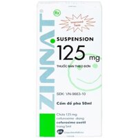 Zinnat Suspension 125mg điều trị các chứng nhiễm khuẩn