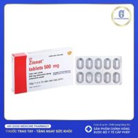 Zinnat Tablets 500mg trị nhiễm khuẩn (1 vỉ x 10 viên)