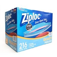 Ziploc Easy Open Tabs - 17.7 x 18.8 cm - Túi đựng thực phẩm an toàn môi trường (1 hộp 54 cái)