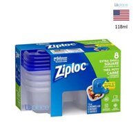 Ziploc Hộp nhựa vuông mini