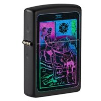 Zippo Black Light Tarot Card Design – 49698