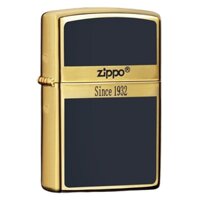 Zippo Gold-plated Blue Enamel Logo Zippo 1932 Design – 2GBLE