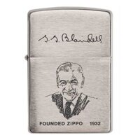 Zippo hình ảnh và chữ ký người sáng lập ra bật lửa zippo