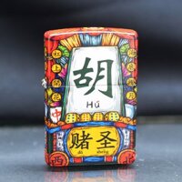 Zippo Hộp Mica Sơn Chủ Đề Quân Bài May Mắn ZN193