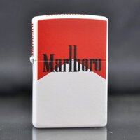 Zippo Mỹ chính hãng Marlboro trắng Z215
