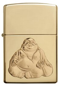 Zippo Personalized Message Engraved on Backside Customized Buddha Windproof Lighter (Buddha5)