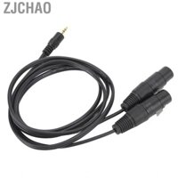 Zjchao Cáp 3,5mm sang XLR kép Nam 2 Dây micro nữ 22AWG cho hiệu suất