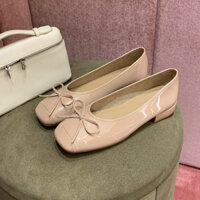 [ZJM] Giày búp bê nữ đế cao M01 fullbox bản da mềm cao cấp - Giày lolita nữ quai dán dễ thương