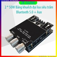 ZK-502MT 2 * 50W Bảng khuếch đại loa siêu trầm Bluetooth 5.0 + Kênh AUX 2.0 - HCM