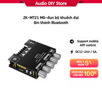 ZK-MT21 Bộ khuếch đại loa siêu trầm TPA3116 2.1 Kênh Bluetooth 5.0 50WX2 Công suất 100W Âm thanh nổi AMP A