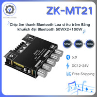 ZK-MT21 Bộ khuếch đại loa siêu trầm TPA3116 2.1 Kênh Bluetooth 5.0 50WX2 Công suất 100W Âm thanh nổi AMP A