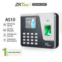 ZKTeco Máy Chấm Công Quét Vân Tay AS10 Cổng Kết Nối USB Bảo Hành 12 Tháng