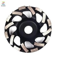 Zlinkj 1 Máy Tính Kim Cương Mài Bánh Xe 4.5inch 5 Inch Đá Granite Đá Cẩm Thạch Mài Đĩa Đánh Bóng Bê Tông Cốc Bánh Xe Bore22.23mm Mới