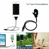 ZLWIN Lazy Stand Up Charging Cable Flexible Phone Holder Bracket USB Charger iPhone