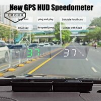 Zmonh 1 Bộ Xe Tải Phụ Kiện Điện Tử Tự Động Đồng Hồ Tốc Độ Ô Tô HUD GPS Head Up Display Đồng Hồ Đo Tốc Độ Kỹ Thuật Số Kính Chắn Gió Máy Chiếu * Mới