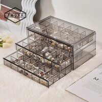 Zmonh 1 Gói 3 Lớp 72 Lưới Dung Tích Lớn Vòng Bông Tai Vòng Cổ Hộp Bảo Quản Trang Sức Để Bàn Ngăn Kéo Tổ Chức Hộp Bảo Quản Chống Bụi * Mới