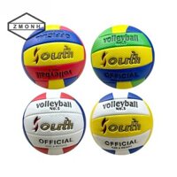 Zmonh Kích thước chính thức 5 # PVC Da Bóng chuyền bãi biển Huấn luyện trung học Bóng chuyền chuyên dụng dành cho người lớn Bóng tính toán trong nhà * mới